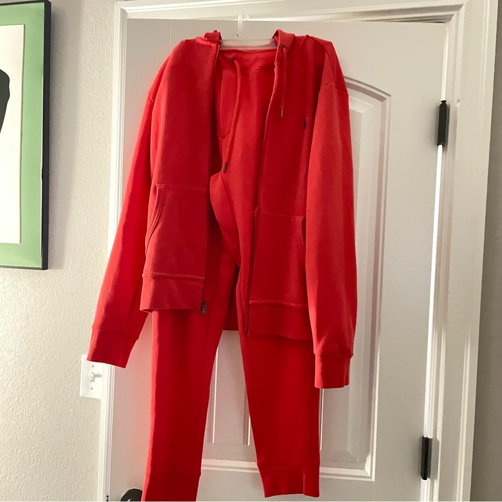Polo jumpsuit top and bottom
